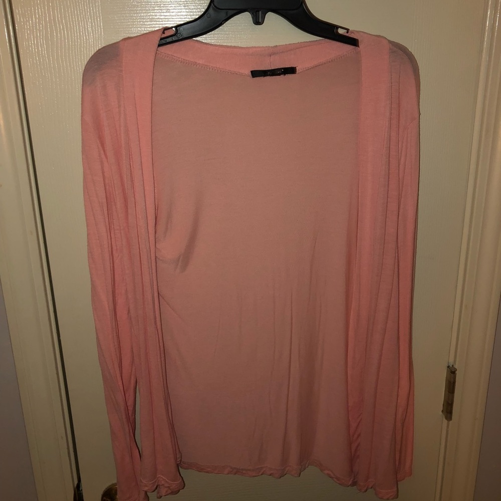 pink cardigan